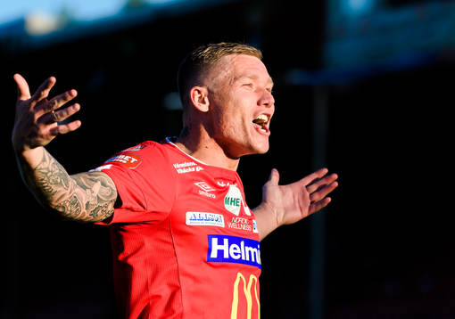 Degerfors Victor Edvardsen jublar