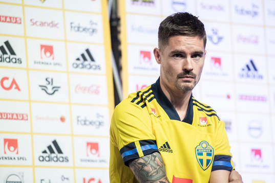 Mikael Lustig of the Swedish national football team