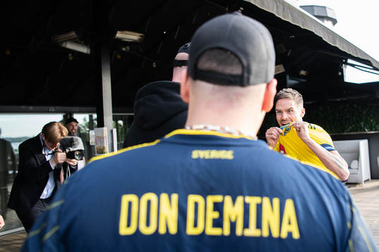 Artists Anis Don Demina and Mikael Lustig of the Swedish