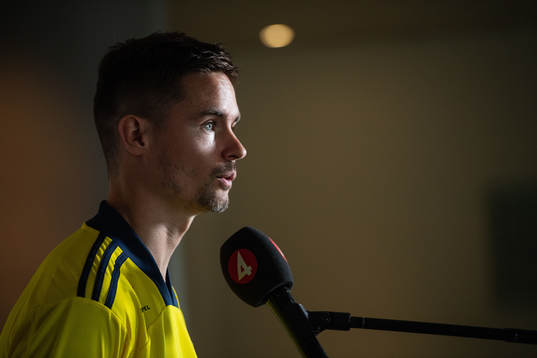Mikael Lustig of the Swedish national football team