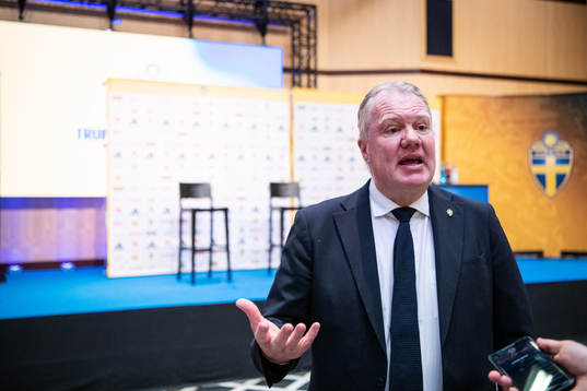 President Karl-Erik Nilsson of the Swedish Football