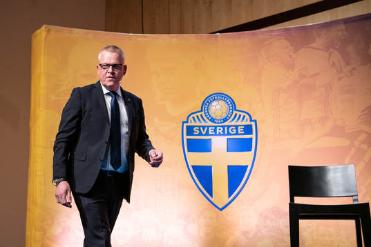 Head coach Janne Andersson of the Swedish national football