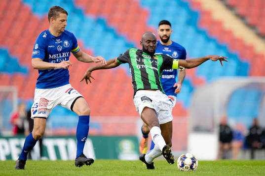 Trelleborgs Fredrik Liverstam och GAIS Boris Lumbana