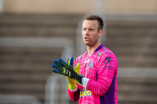 Falkenbergs målvakt Viktor Noring