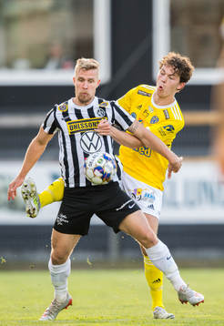 Landskronas Linus Olsson och Falkenbergs Kalle Björklund
