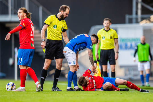 Helsingborgs Charlie Weberg och Bödvar Bödvarsson