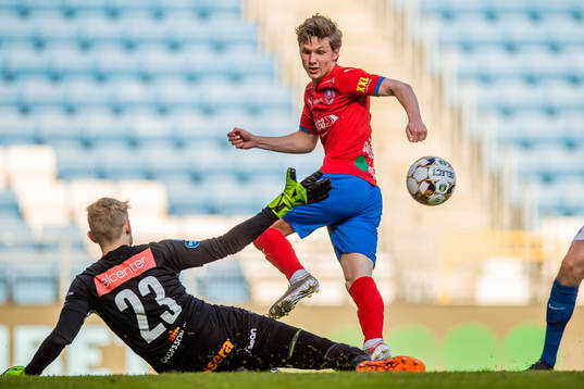 Norrbys Anton Cajtoft och Helsingborgs Max Svensson