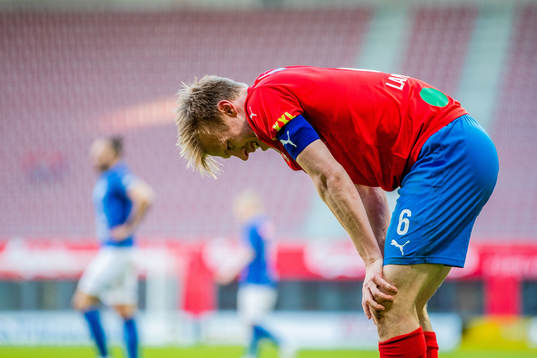 Helsingborgs Andreas Landgren har ont