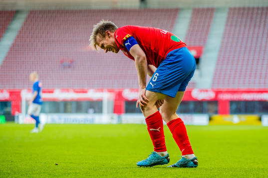 Helsingborgs Andreas Landgren har ont