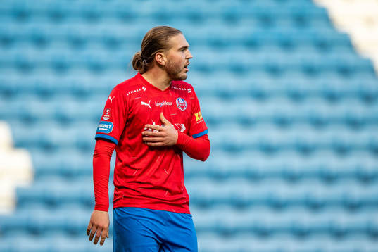 Helsingborgs Charlie Weberg deppar