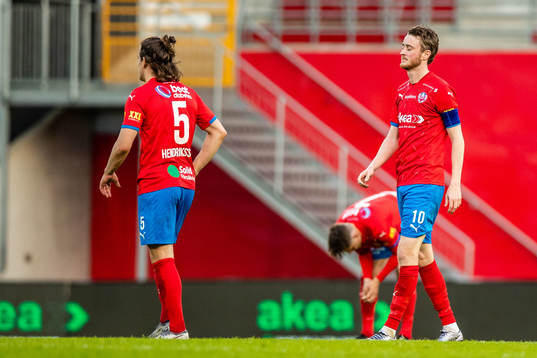 Helsingborgs Brandur Hendriksson Olsen och Rasmus Jönsson