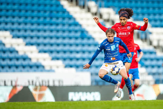 Norrbys Felix Gustafsson och Helsingborgs Adam Kaied