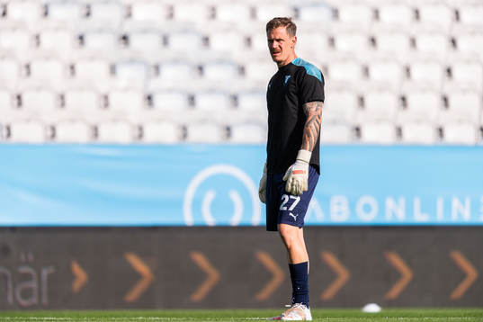 Malmö FFs målvakt Johan Dahlin