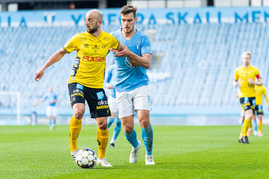 Elfsborgs Robert Gojani och Malmö FFs Pavle Vagic