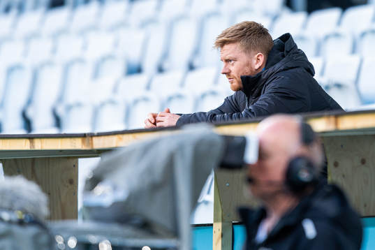 Malmö FFs Anders Christiansen på läktaren