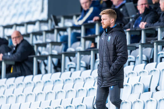 Malmö FFs Anders Christiansen på läktaren