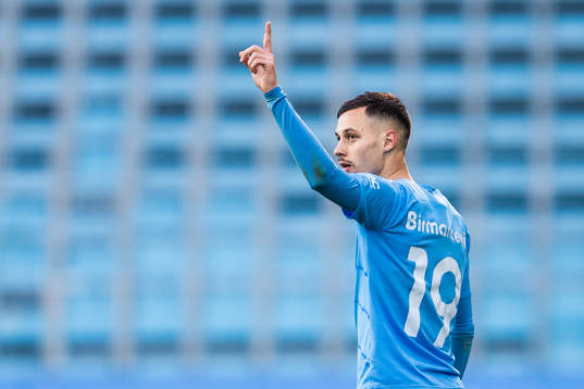 Malmö FFs Veljko Birmancevic jublar