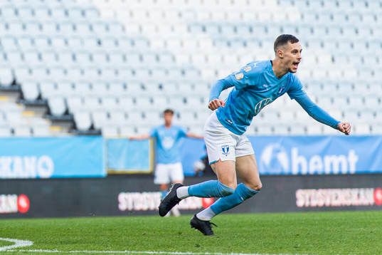 Malmö FFs Veljko Birmancevic jublar