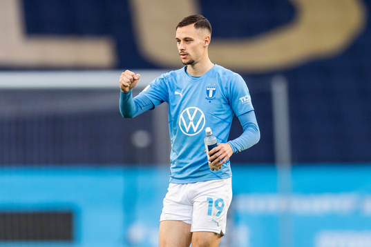 Malmö FFs Veljko Birmancevic jublar