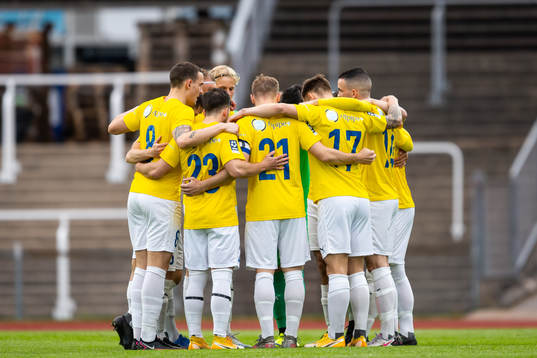 IFK Malmös spelare samlas
