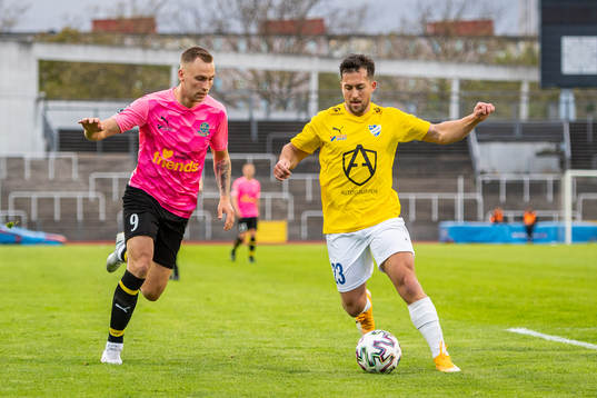 Lunds Filip Bohman mot IFK Malmös Gustav Hillstedt