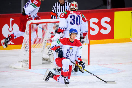 David Sklenicka of Czech Republic looks dejected