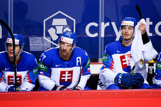 Marek Hrivik and Peter Cehlarik of Slovakia