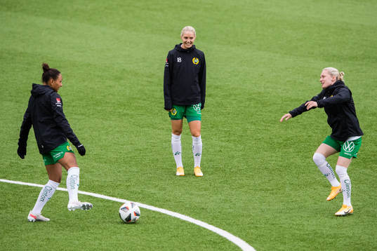 Hammarbys Madelen Janogy, Alice Carlsson och Emilia Larsson