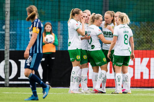 Hammarbys Emma Jansson jublar