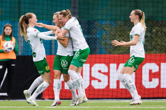 Hammarbys Emma Jansson jublar