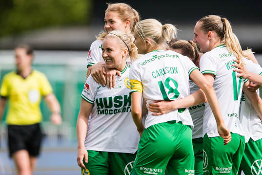 Hammarbys Ellen Gibson, Frida Thörnqvist, Alice Carlsson