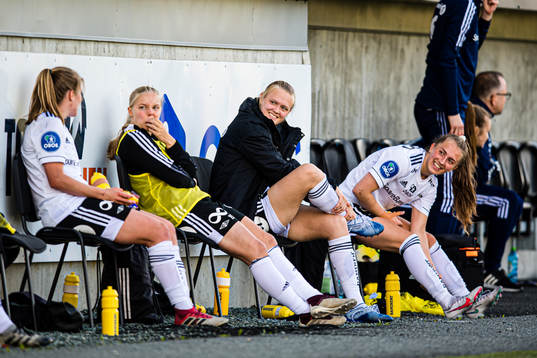 Elin Åhgren Sørum and Matilde Alsaker Rogde of Rosenborg