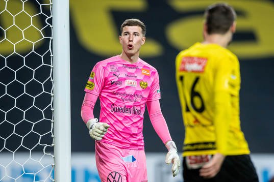 Mjällbys målvakt Samuel Brolin