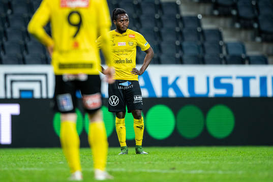 Mjällbys Mamudu Moro deppar