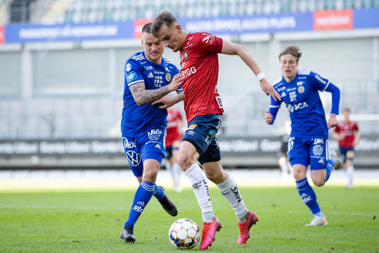 Sundsvalls Pontus Silfwer och Örgrytes Ajdin Zeljkovic