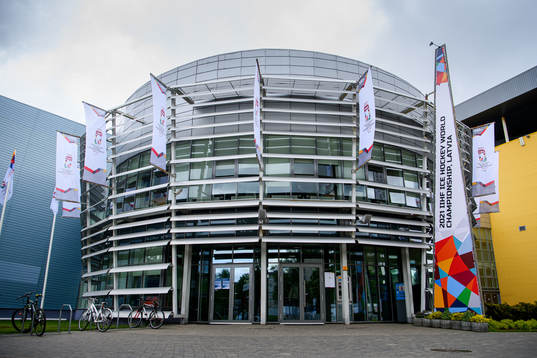 The entrance to the Olympic sports centre