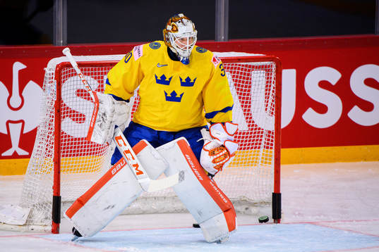 Goalkeeper Viktor Fasth of Sweden