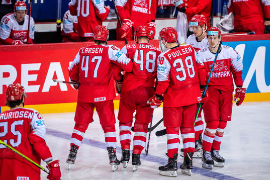 Nicholas Jensen of Denmark with an injury
