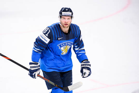 Iiro Pakarinen of Finland celebrates the 2-0 goal