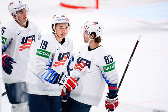 Jason Robertson of USA celebrates the 2-1 goal