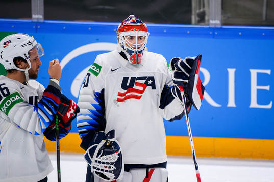 Goalkeeper Cal Petersen of USA looks dejected
