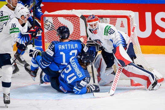 Marko Anttila and Hannes Bjorninen of Finland against