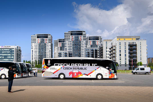 Team bus of Czech Republic