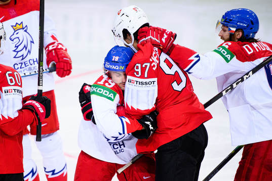 Jakub Flek of Czech Republic against Jonas Siegenthaler of
