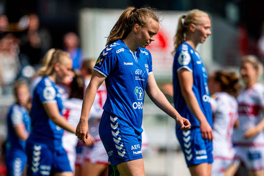 Susanne Oliver Haaland of Kolbotn looks dejected