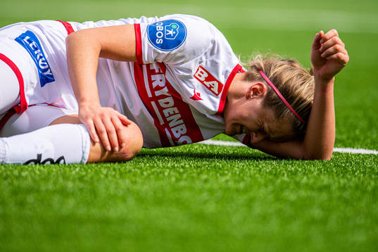 Maria Dybwad Brochmann of Sandviken in pain