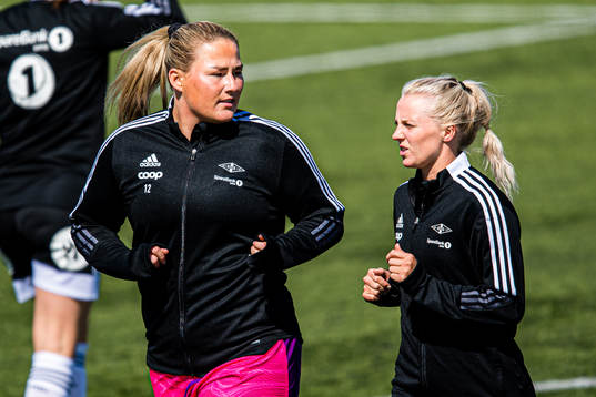 Kristine Nøstmo and Mali Lilleås Næss of Rosenborg