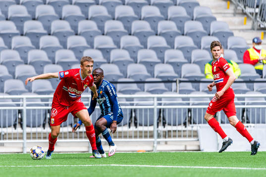IFK Göteborgs Jesper Tolinsson och Gustaf Norlin mot