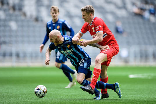 Djurgårdens Magnus Eriksson och IFK Göteborgs Pontus
