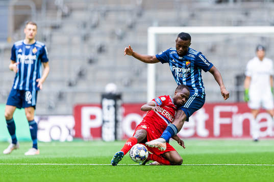 IFK Göteborgs Alhassan Yusuf och Djurgårdens Emmanuel